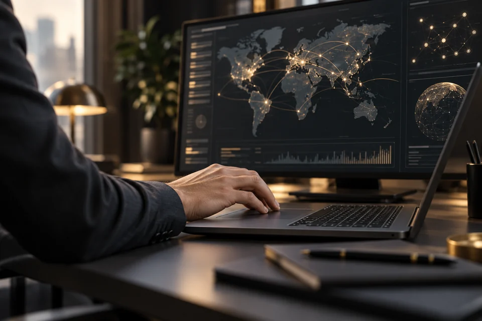 Postazione per analisi di fonti aperte e collegamenti informativi